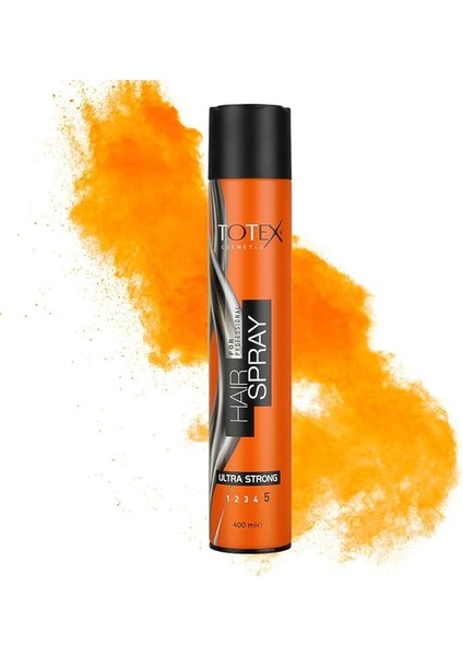 Saç Şekillendirici Ultra Güçlü Aerosol Saç Spreyi | Parlatıcı ve Uzun Ultratutuş | Profesyonel Kuaförler Berberler ve Günlük Kullanım 400ML