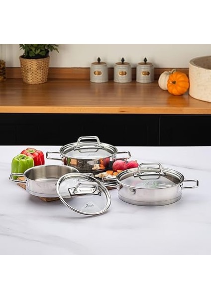 Assos 6 Parça Midi Çelik Sahan Seti fırsatları