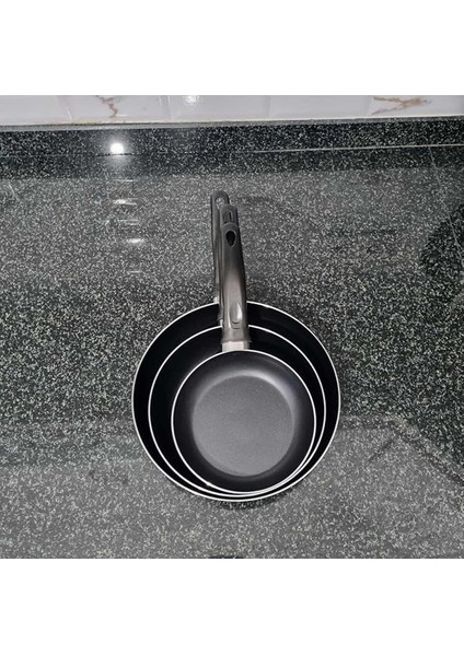 Yapışmaz Teflon Tava Seti 16 20 24 cm Teflon Tava Seti Günlük Kullanım Tavası modelleri