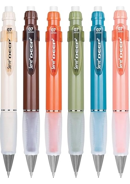 Deep Mekanik Kurşun Kalem, Toprak Tonları, 0.7 Mm, 6'lı Kutu fırsatları