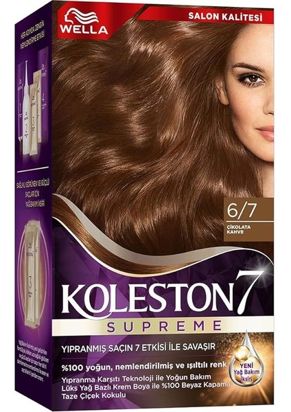 Koleston Supreme Saç Boyası 6/7 Çikolata Kahve X3'lü Set fırsatları