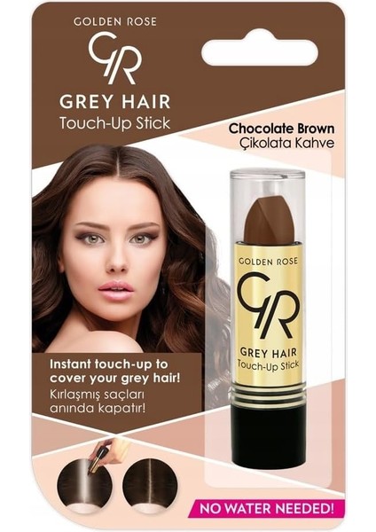 Rose Grey Hair Touch-Up Stick (Chocolate, Kahverengi No:08)