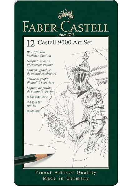 9000 Dereceli Kurşun Kalem Seti, 12’li (8b, 6b, 4b, 2b, B, Hb, F, H, 2h, 3h, 4h, 5h), Naturel Siyah, Teknik Çizim ve Eskiz Için, Dayanıklı Uç, Sanat ve Grafik Çalışmaları