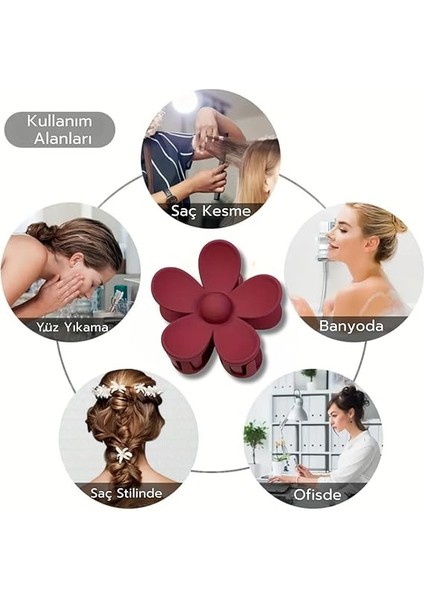 5'li Papatya Toka Seti, Lastik Toka Seti, Toka Organizer, Toka, Kız Çocuk Toka, Kadife Toka 5'lü Set indirimleri