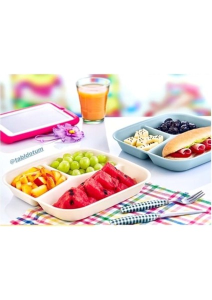 Mira-Life 3 Bölmeli Kahvaltı Tabağı Tabldot fiyatları