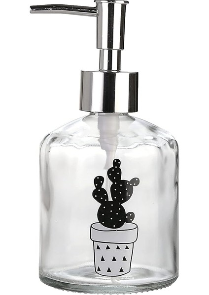 Sıvı Sabunluk,kaktüs 2 Desen 300ML 7,6X15,5CM