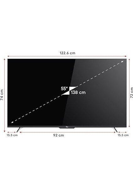 YE-55GFSG7-4K 55" 140 Ekran UHD 4K Google Android Tv indirimleri