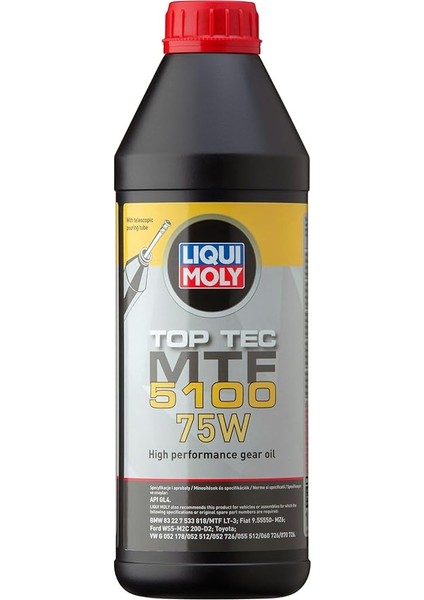 Moly Top Tec Mtf 5100 75W 1 Litre Otomotiv Bakım Ürünü fırsatları
