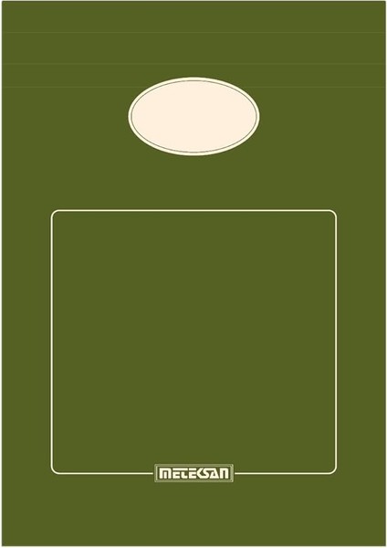 A5 Karton Kapaklı Bloknot, Ofis Serisi, 80 Yaprak, Düz, Yeşil