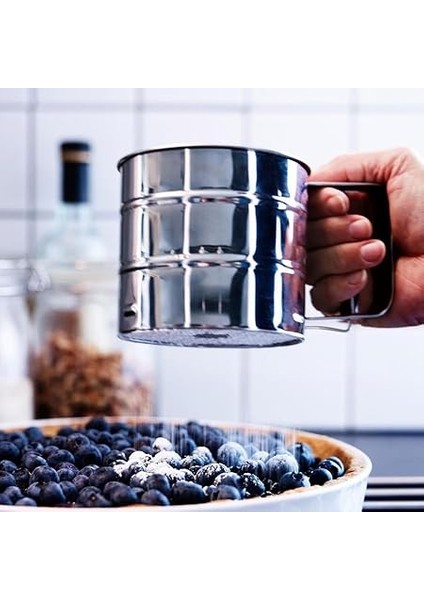 15062 Farina Paslanmaz Metal Un ve Şeker Eleği- Pratik Un Eleği- Paslanmaz Un Eleği 12 cm fırsatları