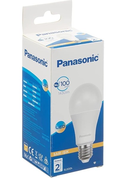 E27 LED Lamba, Sarı Işık (2700K), 14W, 1430 Lümen