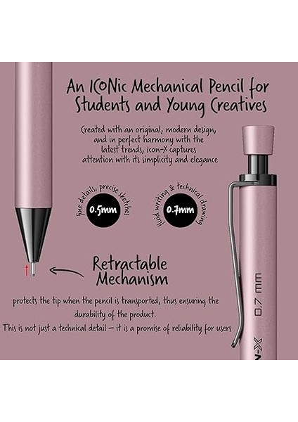 Office Icon-X Metal Versatil 0.7 mm Pudra fırsatları