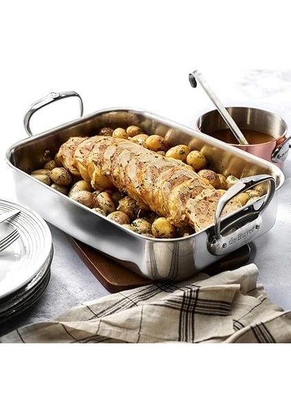 Buyer 3727.35 Kızartma Sacı, Gri Paslanmaz Çelik 35 x 25 cm fırsatları