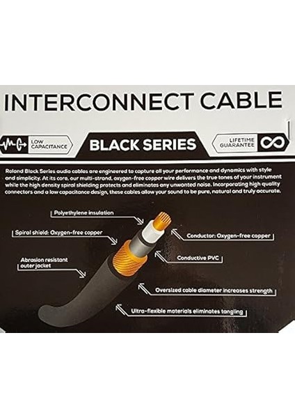 Black Serisi Simetrik Bağlantı Kablosu – 6,3 mm -Trs Jak (Erkek) Xlr (Erkek), Uzunluk: 1,5 M – Rcc-5-Trxm modelleri