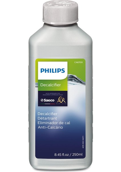 Kitchen Appliances Philips Orijinal Espresso Makinesi Kireç Çözücü, Makine Ömrünü Uzatmak Için Mükemmel Kireç Çözme, 1 Kireç Çözme Döngüsü, 250 ml Şişe, (CA6700/47) modelleri