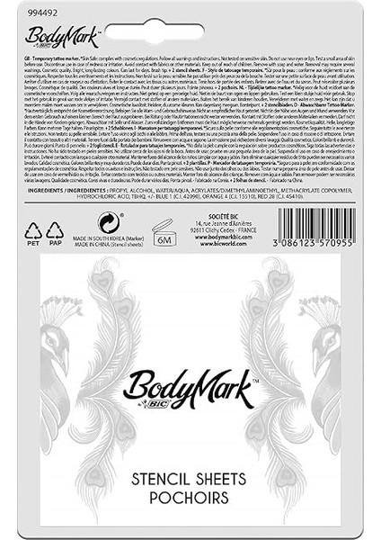 Geçici Dövme Kalem Seti modelleri