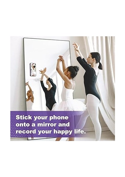 2 Adet Silikon Vantuzlu Telefon Kılıfı, Yapışkanlı Tutucu, Telefon Arka Tarafı, iPhone ve Android Telefon Kılıfı ile Uyumlu modelleri