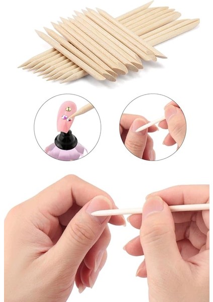 Tırnak Eti Itici Ahşap Portakal Çubuğu (25 Adet) fiyatları