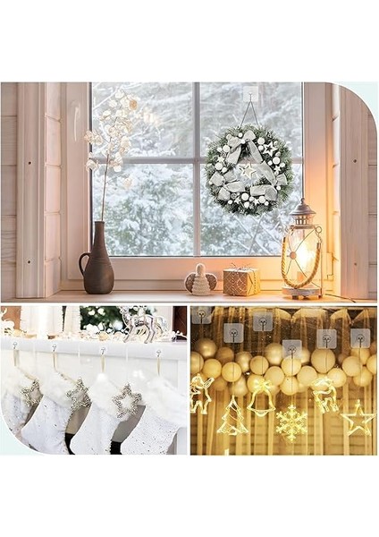 10 Adet Şeffaf Duvar Askısı Iz Bırakmayan Güçlü Yapışkanlı Kapı Arkası Banyo Mutfak Düzenleyici Metal Kanca Askılık modelleri