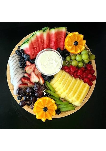 Bambu Lüx Yuvarlak Servis 25 * 25CM, Sunumluk & Çerezlik Sunum Tabağı fiyatları