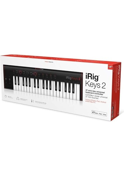 Multimedia Irig Keys 2 37-Mini Tuşlu Kompakt Mıdı Klavye (Ios, Android, Mac & Pc) fırsatları