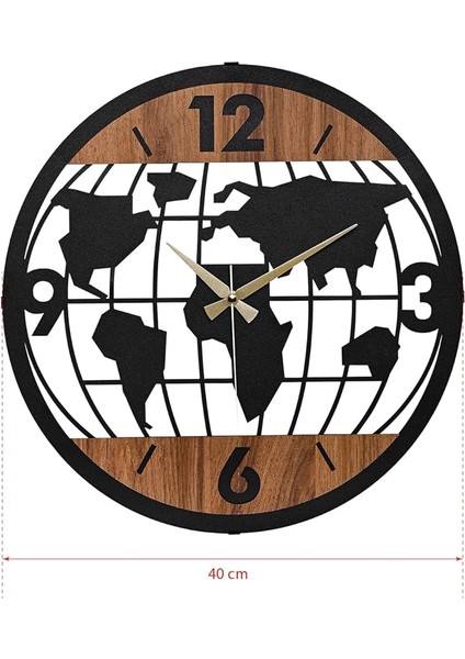 41 cm Metal Malzeme Akarsaniye Sessiz Mekanizma Dekoratif Duvar Saati modelleri