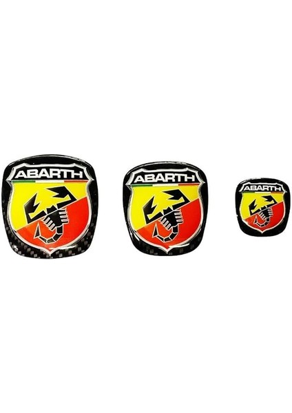 Evo Abarth Logo Ön Arka Takım
