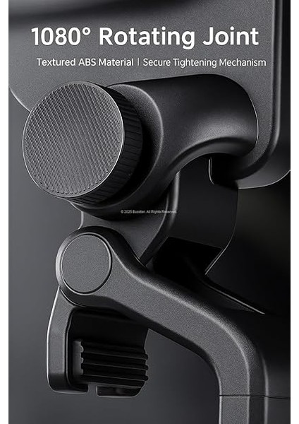 Güneşlik Üzerine Takılan, 1080° Döner Ayarlı, Araç Telefon Tutucu, Universal Evrensel Cep Telefonu Standı, Paslanmaz Abs Malzeme, Şık Tasarım, Seyahat Navigasyon Için modelleri