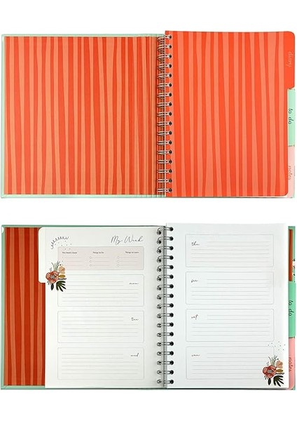 Journals Retro Süresiz Planlayıcı Ajanda 17X24 cm Pembe fırsatları