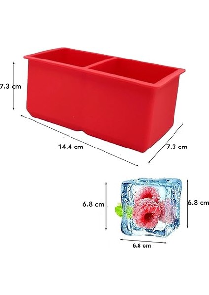 Chef Iles Battal Boy Silikon 2li Küp Buz Kalıbı fiyatları