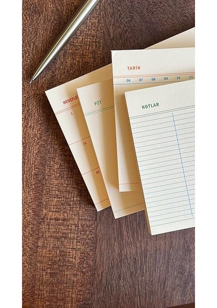 Tanıtım 4'lü Masaüstü Tarihsiz Planlayıcı Set (Hedefler, Haftalık Planlayıcı, Noktalı ve Çizgili Notepad) fiyatları