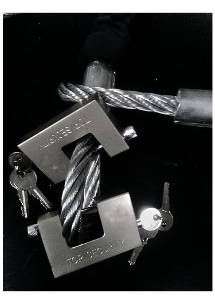 Caro 2 Metre Uzunluk 12 mm Kalınlık Motorsiklet Çelik Halat Kesilmez Motorsiklet Zincir Kilit modelleri