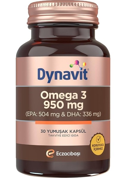 Omega 3 950 Mg 30 Yumuşak Kapsül