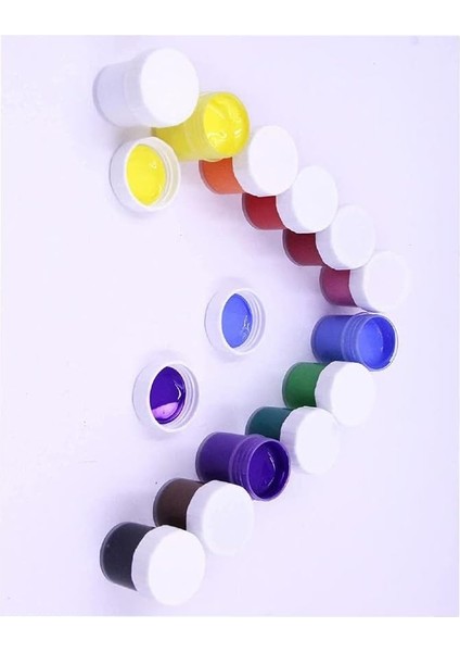 Boya 12 Renk x 20 ml Su Bazlı Tüp 1 Paket Südor Guaj Boya Seti Şişe Içerisinde 12 Li indirimleri