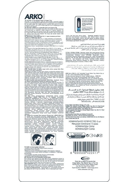 Men T3 Pro 3 Bıçaklı Tıraş Bıçağı, 6'lı fiyatları