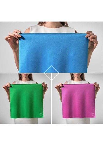 Mikrofiber Cam Bezi Üçlü