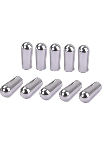 10 Paket Gitar Toggle Düğmeleri Gümüş Gitar Düğmesi 3 Yollu Toggle Ucu Kolay Kurulum ve Güvence