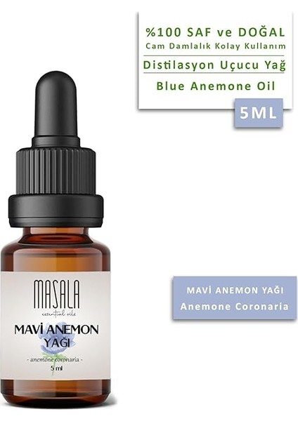Saf Mavi Anemon Yağı 5 Ml. (Blue Anemon Essential Oil) fiyatları