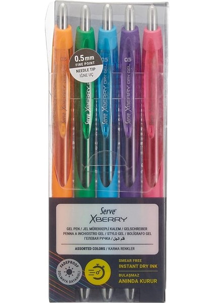 Xberry Jel Kalem 05MM Igne Uc 5li Pet. modelleri