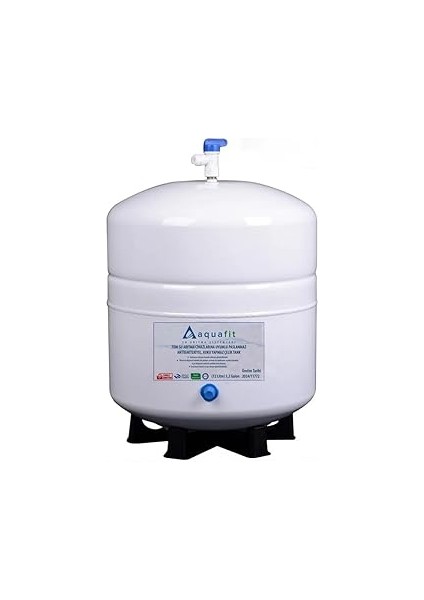 Arıtma Cihazı 12 Lt. Aquafit Paslanmaz Çelik Cihaz - Tank Vanası ve Tank Ayağı Hediyeli
