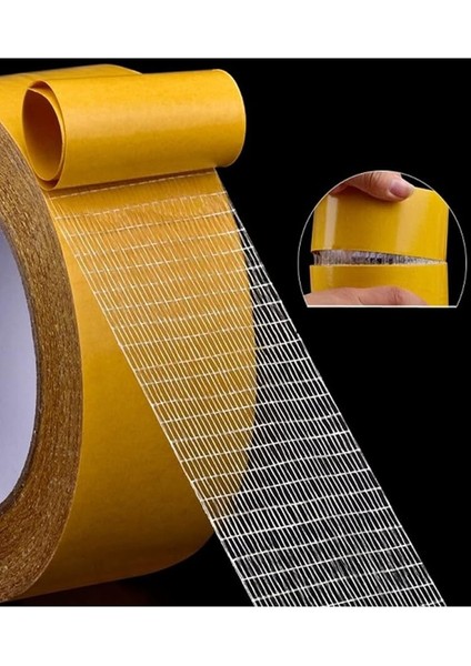 Mesh Çift Taraflı Süper Güçlü Yapıştırıcı Bant