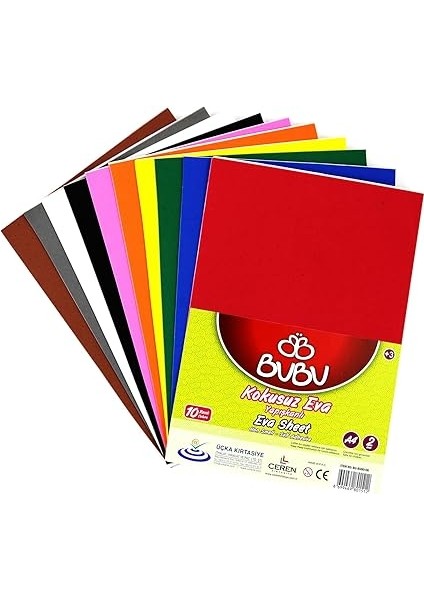 BU00100 A4 Yapışkanlı Eva 10 Lu fiyatları