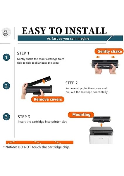 106A Hp 106A W1106A Toner Kartuşu Hp Lazer 107W 107A 107R Hp Lazer Mfp 135WG 135A 135R 135W 137FNW Için Uyumlu (1 Siyah, Çipli) indirimleri