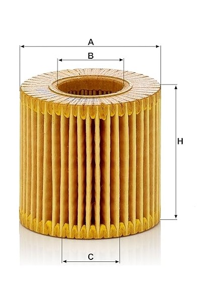 Hu 6006 Z Yağ Filtresi (Toyota) modelleri
