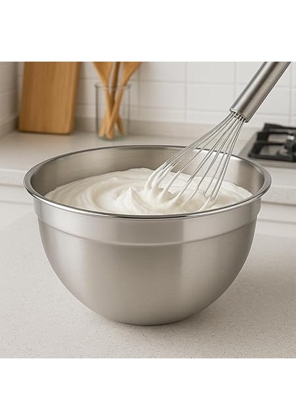 304 Paslanmaz Çelik Karıştırma ve Mikser Kasesi - 28 cm x 14.5 cm | Çok Amaçlı, Dayanıklı, Bulaşık Makinesine Uygun fırsatları
