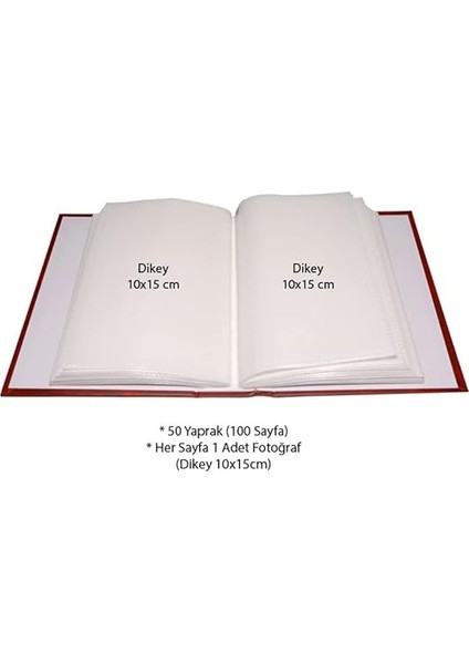 10X15CM 100 Fotoğraf Kapasiteli Ciltbezli Lüks Fotoğraf Albümü (Mavi) fiyatları