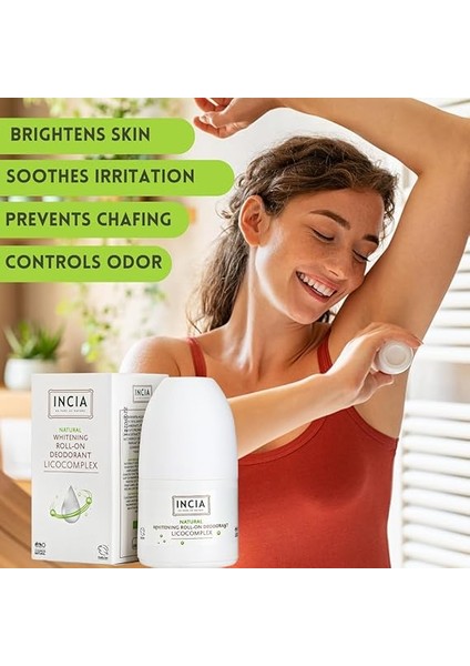 Incia Natural Whitening Beyazlatıcı Kompleks Doğal Roll-On Deodorant 50ML 1 Paket modelleri
