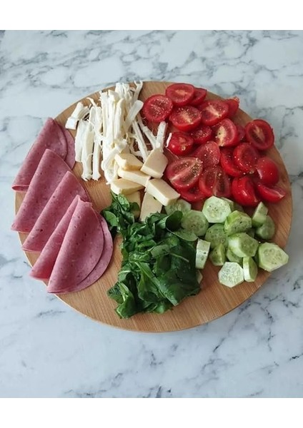 Bambu 360 Derece Dönen Lüx Servis Sunum Tabağı, 30 Cm, Pizza ve Peynir Sunum Tahtası indirimleri