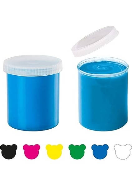 Bebek Yıkanabilir Parmak Boyası, 6 Renk x 80 gr fiyatları