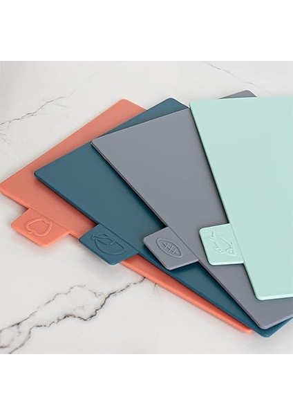 1163 Antrasit Asia 4'lü Kesme Tahtası Sebze, Et ve Ekmek Kesme Tahta Seti indirimleri